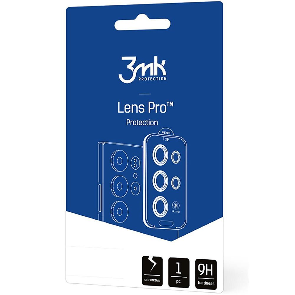 Osłona na aparat 3mk Lens Protection Pro 1 zestaw Samsung Galaxy S25 Ultra, przezroczysta